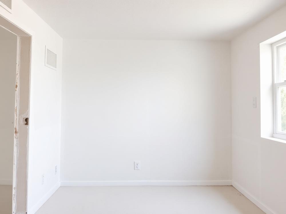 Freshly finished drywall interior